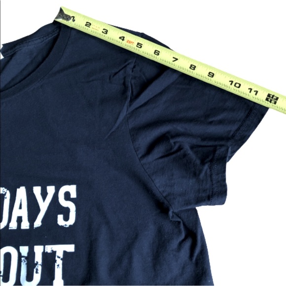 Graphic Tee Shirt 0 DAYS WITHOUT SARCASM Short Sleeve Black Large Women’s UNISEX - Picture 6 of 12